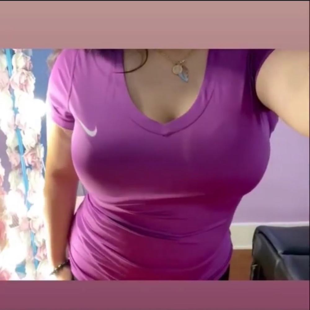 purple nike shirt✨
